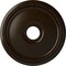 Ekena Millwork Diane Ceiling Medallion (Fits Canopies up to 5 3/8"), Hnd-Painted Bronze, 18"OD x 3 5/8"ID x 1 1/8"P CM18DIBZS - alternate 1
